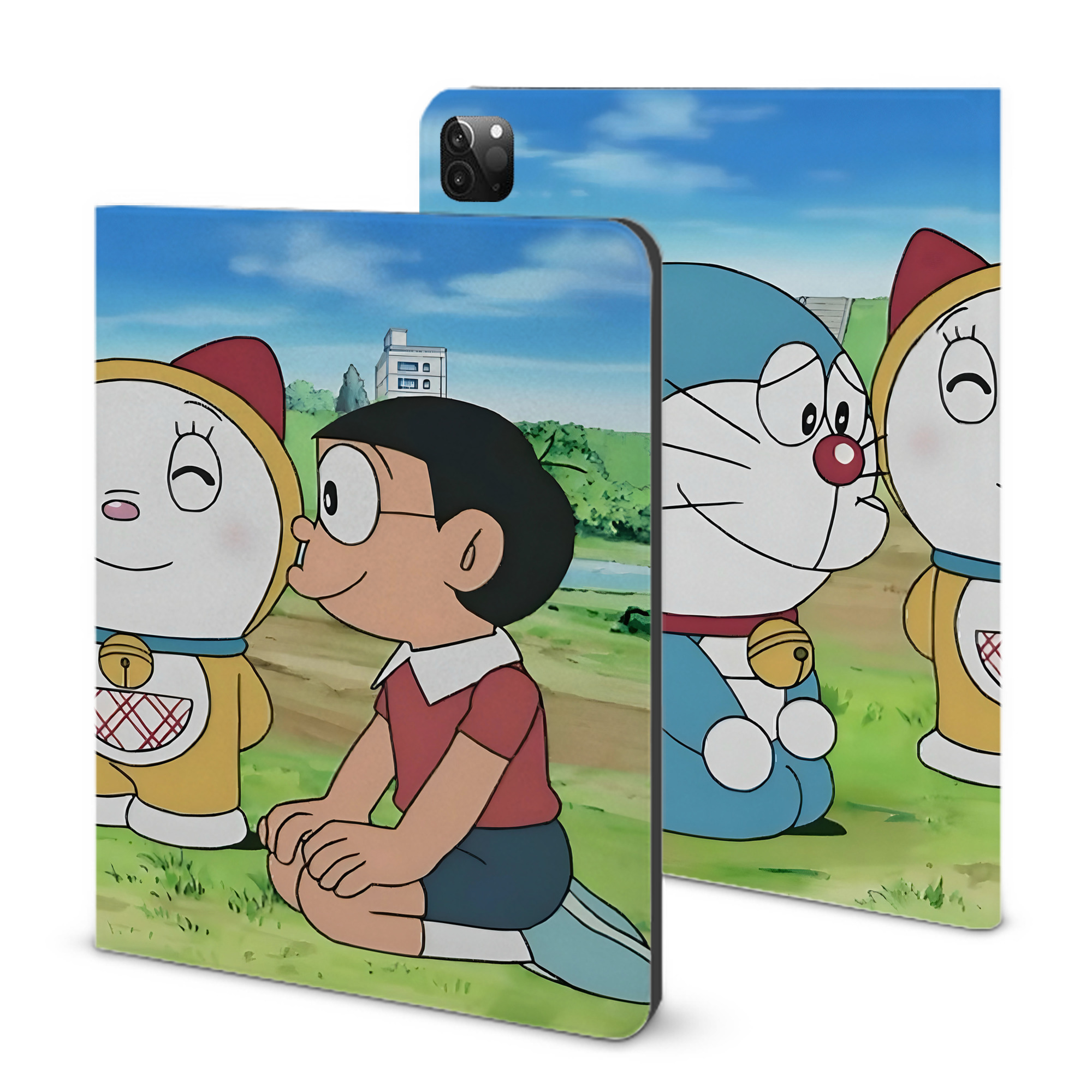 （画像用） ドラえもん Doraemon IPadケース ペンホルダー付き ブックスタイルデザイン